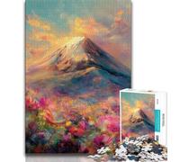 Mount Fuji, Japan Jigsaws Puzzles 1000 Pieces for Adults Gifts,Challenging To Complete But Fun And Humorous Unique Home Decor And Gifts 38x26cm