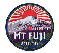 Mount Fuji Japan Patch 9cm Embroidered Iron/Sew on Badge Mountaineering Climbing Trekking DIY Applique Travel Trek Souvenir