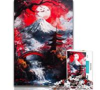 Mount Fuji, Japan Puzzles 1000 Pieces for Teenagers,Help The Brain Exercise Addictive Toys to Cultivate Patience Unique Challenge Game 38x26cm