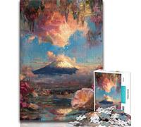 Mount Fuji, Japan Puzzles for Adults Teens 1000 Pieces,for Educational Game Challenge Toy for Is Ideal As A Gift for The Whole Family (38x26cm)