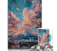 Mount Fuji, Japan Puzzles for Adults Teens 1000pc Puzzle,Challenging Game And Family Play with Fully Interlocking Randomly Shaped Pieces (75x50cm)