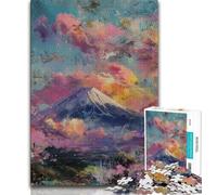 Mount Fuji, Japan Puzzles for Adults Teens 1000pc Puzzle,Help The Brain Exercise Addictive Toys to Cultivate Patience Parent-child Interaction (38x26cm)
