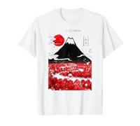 Mount Fuji Japanese Sumi-e Ink Art Red Sun Landscape Value Graphic T-Shirt