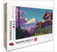 Mount Fuji Jigsaw Puzzles for Adults 4000 Piece, Wooden Jigsaw Puzzles Japan 56x34in, for Adults or Families, Pieces Parts Fit Together Tightly, Decompression and Wall Decor, for Boy, Girls, V-1895