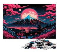 Mount Fuji Jigsaws 1000 Pieces for Adults cardboard Jigsaw Puzzles Ideal for Teenagers & Collectors, Travel Gift, Family Activity 26X38CM/10.23x14.96inch