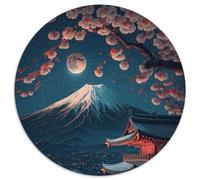 Mount Fuji Puzzles for 1000 Piece Round JigsawPuzzle 1000 Pieces for Adults Ideal for Family Fun, Relaxation (Size 67.5x67.5cm)