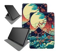 Mount Fuji Sakura Case Design for Microsoft Surface Pro 9 2022 13-inch Tablet, 360 Degree Rotating Multiple Viewing Angles Case for Microsoft Surface Pro 9 with Auto Sleep/Wake