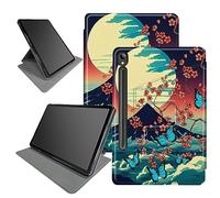 Mount Fuji Sakura Case for Samsung Galaxy Tab S9 11 inch 2023 Released (Model: SM-X710/SM-X716B/SM-X718U),with S Pen Holder 360 Degree Rotating Multiple Viewing Angles with Auto Sleep/Wake
