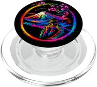 Mount Fuji Sakura Pagoda Japanese Art Illustration PopSockets PopGrip for MagSafe