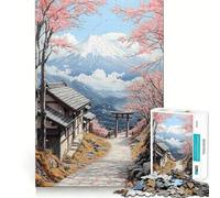 Mount Fuji Spring Landscape 1000 Piece Jigsaw Puzzle FreeTime Game Smooth Thick Fun Challenge Birthday Surprise (38x26cm)