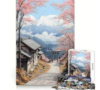 Mount Fuji Spring Landscape 1000 Piece Jigsaw Puzzle FreeTime Game Smooth Thick Fun Challenge Birthday Surprise (38x26cm)
