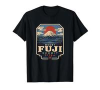 Mount Fuji Summit 3776 Japan Fujisan Volcano Hiking Tokyo Value Graphic T-Shirt, Men, Black, S