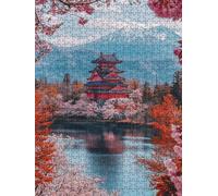 Mount Fuji Temple Jigsaw Puzzles for Adults 3000, 3000 Piece Jigsaw Puzzles, Challenging Puzzle, Classic Educational Jigsaws Games, Fun Family Activities, for Home Wall Decoration Gift DX0YL0-265