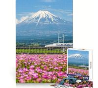 Mount Fuji ﹨uamp; Bullet Train 1000 Adult Pieces Jigsaw Puzzle Enjoyable Game Nice Thick Family Enjoyable Art Piece (38x52cm)