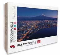 Mount Fuji Wooden Jigsaw Puzzles 122x81cm, Night View Jigsaw Puzzles 3000 Piece for Adults with Box, Educational Challenging Game, Girls Gifts, Back Lettering Easy to Distinguish, Home Decor, 6-3006