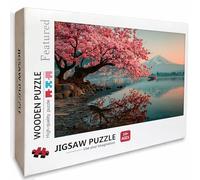 Mount Fuji Wooden Jigsaw Puzzles 61x41in, Tree Jigsaw Puzzles 5000 Pieces for Adults with Box, Educational Challenging Game, Back Lettering Easy to Distinguish, Summer Gifts, Beautiful Decor, G-7716