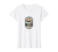 Mount-Fuji Yoshida Tramp - Japan Hiking Adventure Badge Value Graphic T-Shirt, Women, White, L