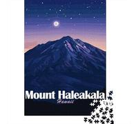 Mount Haleakala, Hawaii at Night 1000 Piece Jigsaw Puzzle, Historic Square Architecture, Weekend Hobby, Matte Printed Jigsaw, Family Night Game for Families, 38x26cm/1000pcs