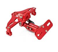 Mount Holder For H-onda VFR 750 VFR750 1991 1992 1993 1994-1997 CNC Motorcycle Adjustable Angle Rear License Number Plate Mount Holder Bracket With Light(Black- Silver)