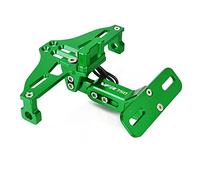Mount Holder For H-onda VFR 750 VFR750 1991 1992 1993 1994-1997 CNC Motorcycle Adjustable Angle Rear License Number Plate Mount Holder Bracket With Light(Green)