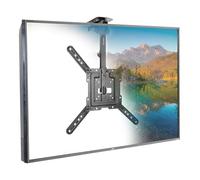 Mount-It! Fold-Up Ceiling TV Mount for 23-55 Inch TVs, Space-Saving Flip Down Bracket for Flat & Slanted Ceilings, Retractable Adjustable Tilt & Swivel Mount, VESA up to 400x400, 44 lbs Capacity