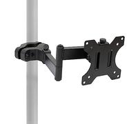 Mount-It! Universal VESA Pole Mount with Articulating Arm | Full Motion TV Pole Mount Bracket | VESA 75 100 | Fits TVs or Monitors Up to 32 Inches (MI-391)