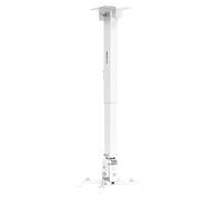 Mount-It! Wall or Ceiling Projector Mount with Universal LCD/DLP Mounting for Epson, Optoma, Benq, ViewSonic Projectors, 44lb Load Capacity, White