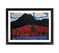Mount Katahdin By Marsden Hartley Classic Painting Framed Print | A4 Black Framed Wall Art | Ready to Hang | Classic Landscape Picture | Living Room Bedroom Lounge Office