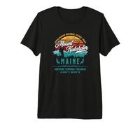 Mount Katahdin Maine Appalachian National Scenic Trail Retro Premium T-Shirt