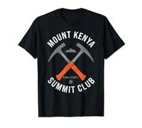 Mount Kenya Summit Club Adventure Hiking Print T-Shirt