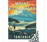 Mount Kilimanjaro in Tanzania jigsaw for adults1000 pieces | meaningful gift for mum to enjoy a peaceful relaxing afternoon with a cup of tea and some quiet time38x52cm