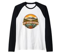 Mount Kilimanjaro Summit Club Mountain Peak Climber Climbing Raglan Baseball Tee