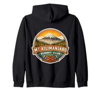 Mount Kilimanjaro Summit Club Mountain Peak Climber Climbing Zip Hoodie