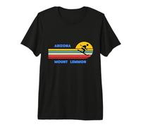 Mount Lemmon Arizona Skiing Skier Ski Retro Sun Vintage Sun Premium T-Shirt