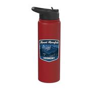 Mount Mansfield Vermont Hiking Long Trail Mountain Nature Stainless Steel Insulated Water Bottle