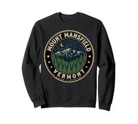 Mount Mansfield Vermont Hiking Vintage Badge Sweatshirt