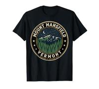 Mount Mansfield Vermont Hiking Vintage Badge T-Shirt