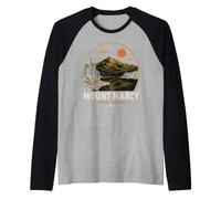Mount Marcy New York Adirondack Hiking Peak Travel Summit Raglan Baseball Tee