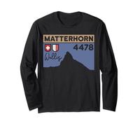 Mount Matterhorn Climbing Zermatt Hike Swiss Hiking Gifts Long Sleeve T-Shirt