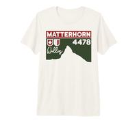 Mount Matterhorn Climbing Zermatt Hike Swiss Hiking Gifts Premium T-Shirt