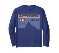 Mount Matterhorn Switzerland Zermatt Hike Swiss Hiking Gifts Long Sleeve T-Shirt