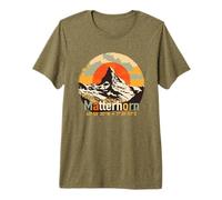 Mount Matterhorn Switzerland Zermatt Swiss Hiking Gifts Premium T-Shirt