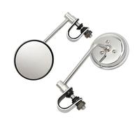 Mount Mirror 1 Pair Durable 7/8" Motorcycle Rear View Side Mirrors Chrome/Black For Suzuki(Onecolor)