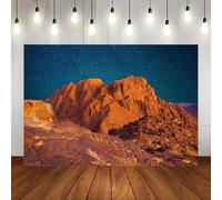 Mount Moses Backdrop Desert Mountain Starry Sky Scenery Photographic Background Sinai Mountain Sunrise Israel Travel Banner 240X180cm
