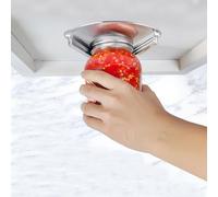 Mount-on Cabinet Jar Opener for Weak Hands,Seniors with Arthritis,Double U Shaped Grooves Grip Bottle Opener for Any Size Lid,304 Stainless Steel One-Handed Can Opener Tool for Home Assistance