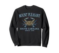 Mount Pleasant South Carolina Crab Since 1680 Cyan Art Sweatshirt