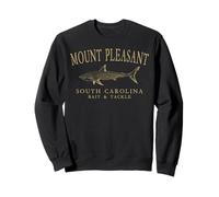 Mount Pleasant South Carolina Shark Fishing Tan Letters Sweatshirt