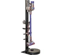 Mount Plus HAB2-HS Premier Aluminum Storage Stand Made for Dyson V15 V12 V11 V10 V8 V7 V6 Cordless Stick Vacuum Cleaner And Floor Robot With 8 Attachment Holders