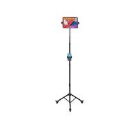 Mount Plus TB-F01 Gooseneck Floor Tripod Stand with Wheel for iPhone, iPad, iPad Pro and Other Tablets Size 9" to 15" with 360° Rotating