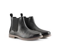 Mount Premium Leather Chelsea Boots Silver Street London Black 10